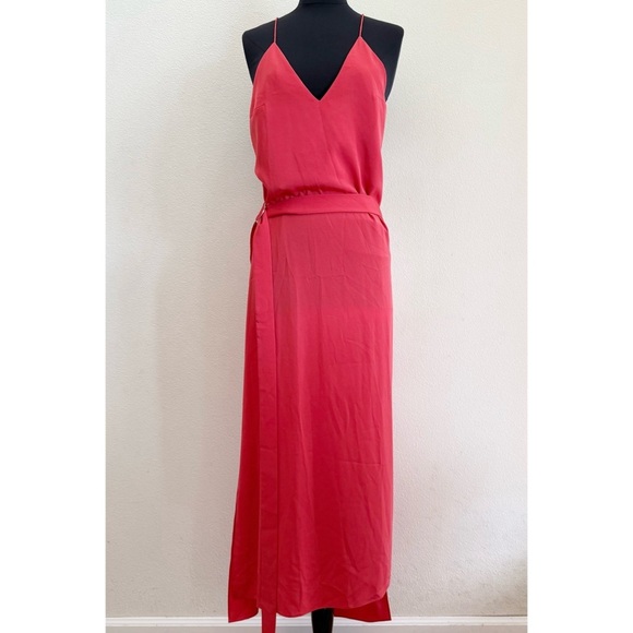 ALEXIS Analia Wrap Slip Dress Coral Medium - Picture 3 of 8